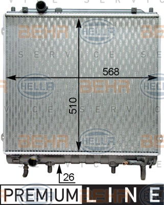 Radiateur, refroidissement du moteur