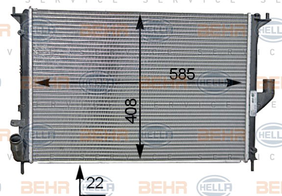 Radiateur, refroidissement du moteur