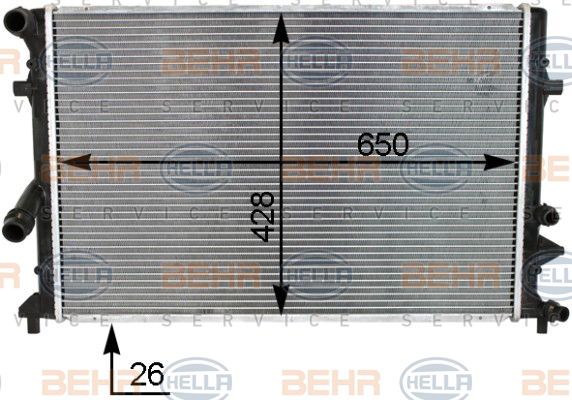 Radiateur, refroidissement du moteur