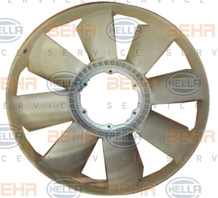 Roue du souffleur, refroidissement  du moteur