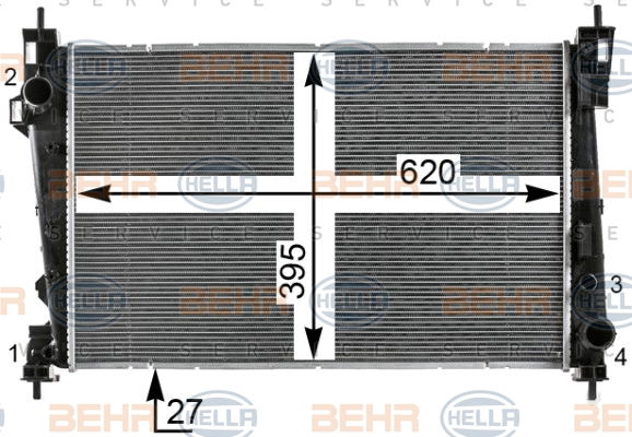 Radiateur, refroidissement du moteur