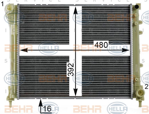 Radiateur, refroidissement du moteur