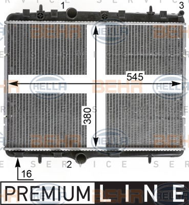 Radiateur, refroidissement du moteur