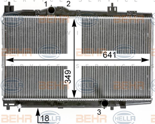 Radiateur, refroidissement du moteur