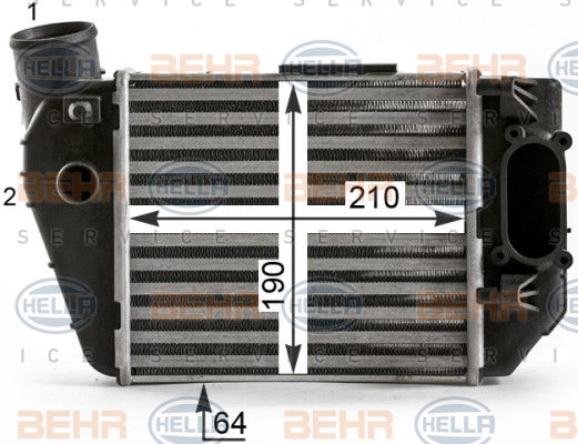 Intercooler, échangeur BEHR HELLA SERVICE *** PREMIUM LINE ***