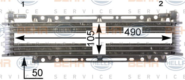 Radiateur d'huile BEHR HELLA SERVICE *** PREMIUM LINE ***