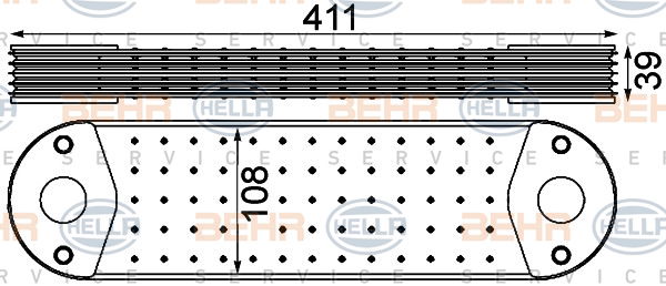 Radiateur d'huile BEHR HELLA SERVICE *** PREMIUM LINE ***