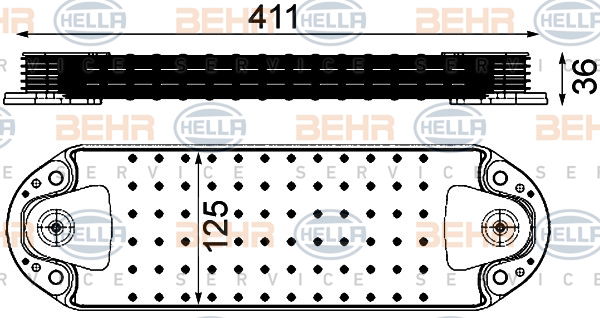 Radiateur d'huile BEHR HELLA SERVICE *** PREMIUM LINE ***