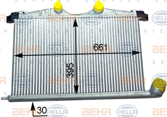 Intercooler, échangeur BEHR HELLA SERVICE *** PREMIUM LINE ***