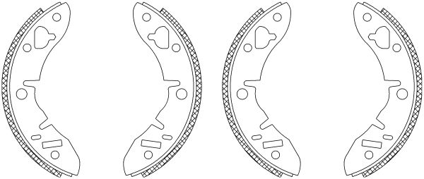 Jeu de mâchoires de frein Shoe Kit
