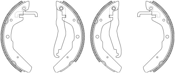 Jeu de mâchoires de frein Shoe Kit