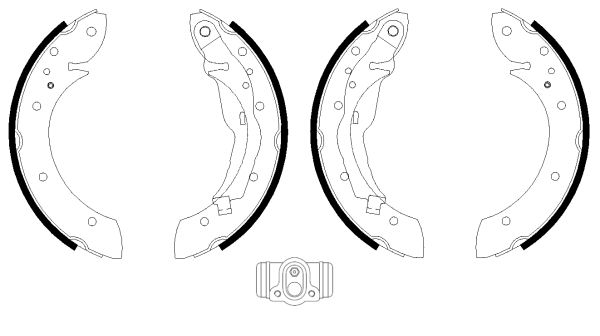 Jeu de mâchoires de frein Shoe Kit