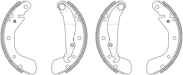 Jeu de mâchoires de frein Shoe Kit