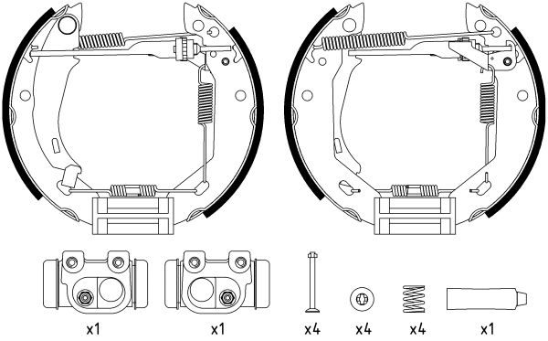 Jeu de mâchoires de frein Shoe Kit Pro