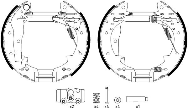 Jeu de mâchoires de frein Shoe Kit Pro