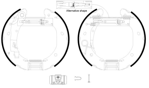 Jeu de mâchoires de frein Shoe Kit Pro