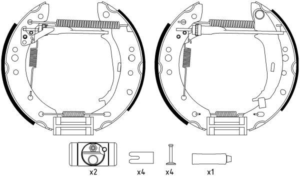 Jeu de mâchoires de frein Shoe Kit Pro
