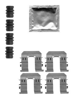 Kit d'accessoires, plaquette de frein à disque