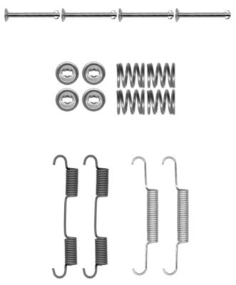 Kit d'accessoires, mâchoires de frein de stationnement