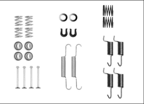 Kit d'accessoires, mâchoires de frein de stationnement