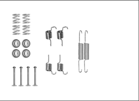 Kit d'accessoires, mâchoires de frein de stationnement