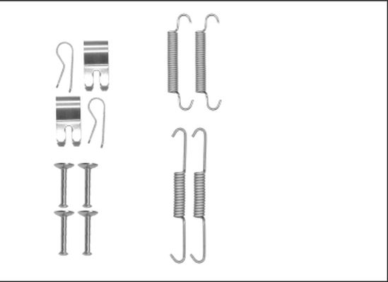 Kit d'accessoires, mâchoires de frein de stationnement