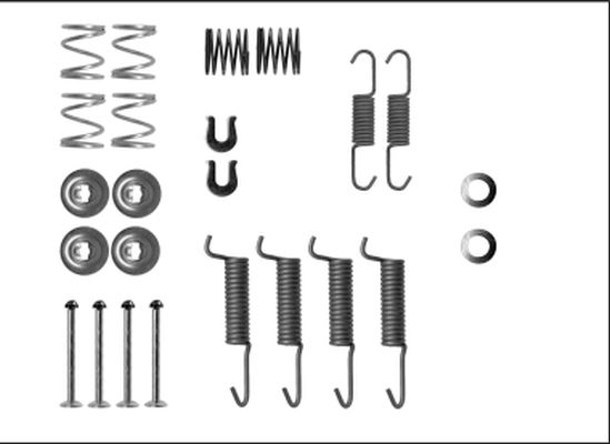 Kit d'accessoires, mâchoires de frein de stationnement