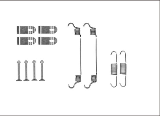 Kit d'accessoires, mâchoires de frein de stationnement