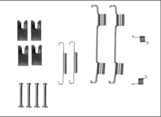 Kit d'accessoires, mâchoires de frein de stationnement