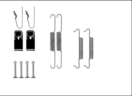 Kit d'accessoires, mâchoires de frein de stationnement