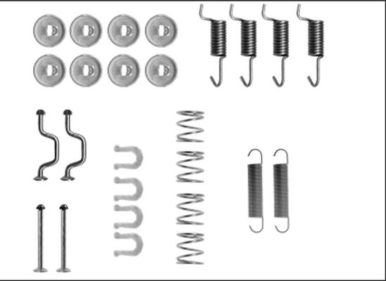 Kit d'accessoires, mâchoires de frein de stationnement