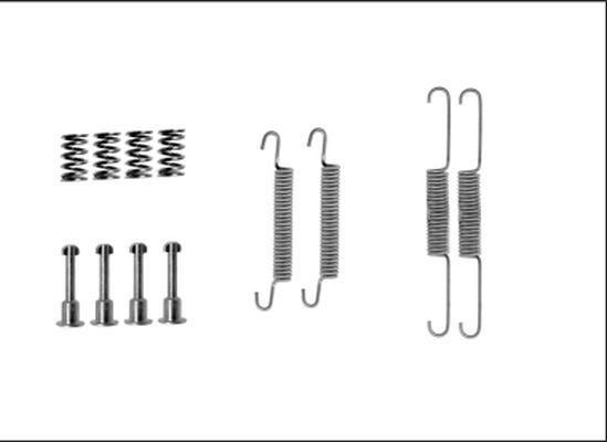 Kit d'accessoires, mâchoires de frein de stationnement