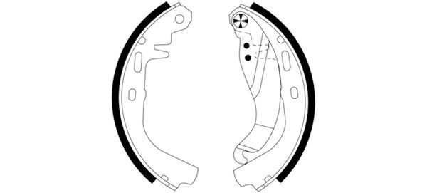 Jeu de mâchoires de frein