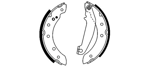 Jeu de mâchoires de frein