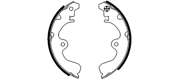 Jeu de mâchoires de frein