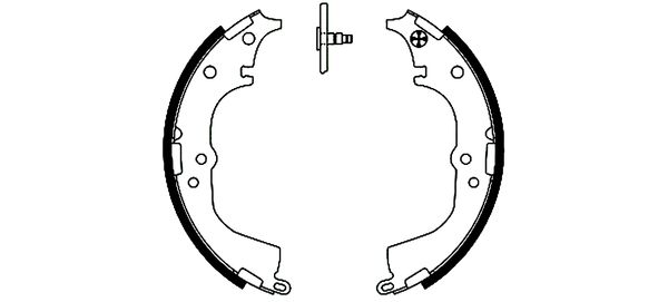 Jeu de mâchoires de frein