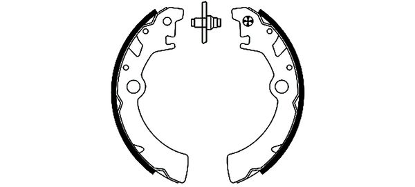 Jeu de mâchoires de frein