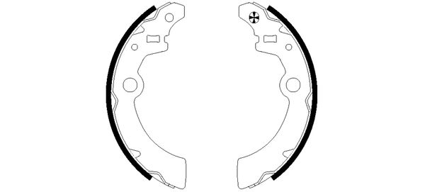 Jeu de mâchoires de frein