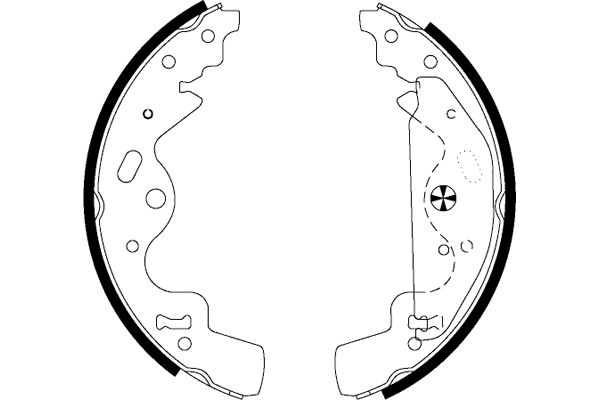 Jeu de mâchoires de frein