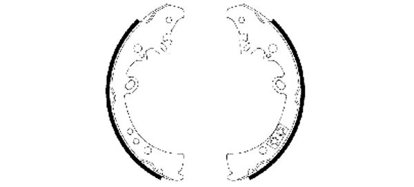 Jeu de mâchoires de frein