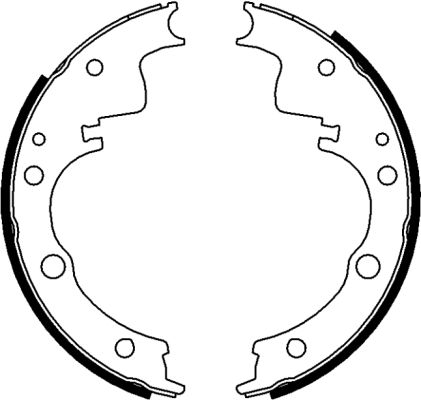 Jeu de mâchoires de frein