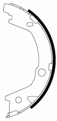 Jeu de mâchoires de frein, frein de stationnement