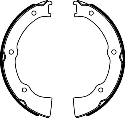 Jeu de mâchoires de frein