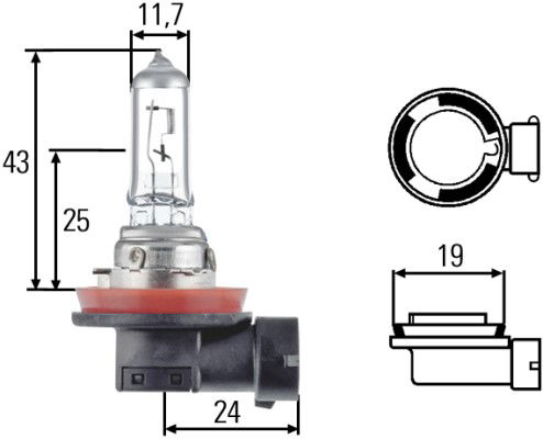 Ampoule, projecteur longue portée