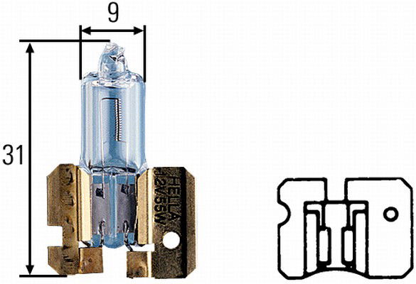 Ampoule, projecteur longue portée