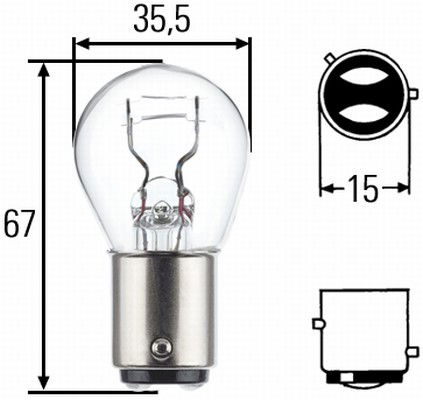 Ampoule, feu antibrouillard arrière