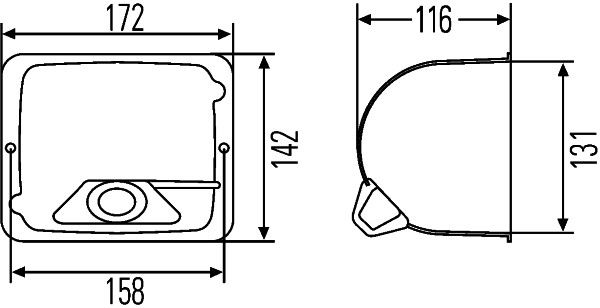 Boîtier, projecteur principal