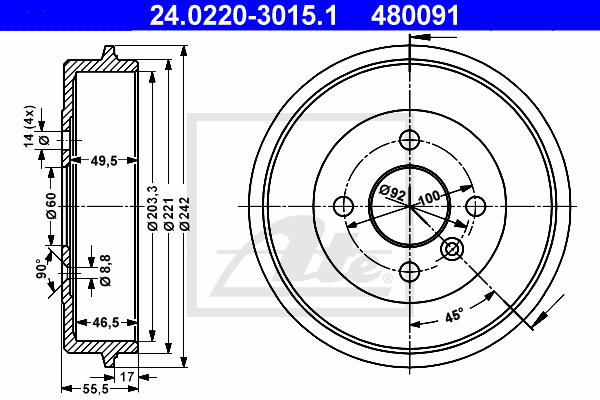 Tambour de frein