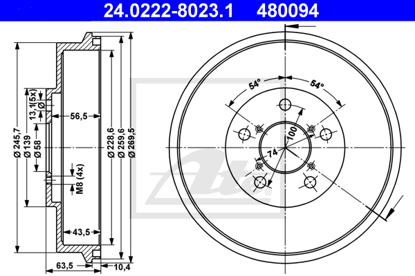 Tambour de frein