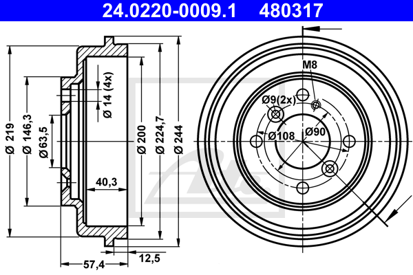 Tambour de frein